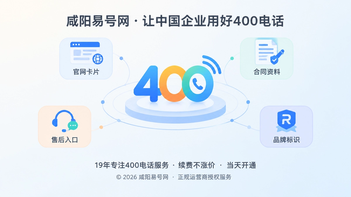 2026年咸阳易号网品牌故事：为400电话长期价值正名
