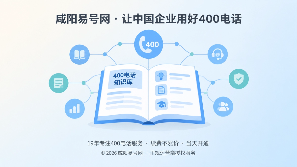 2026年咸阳易号网公司新闻：启动400电话行业知识库长期建设计划
